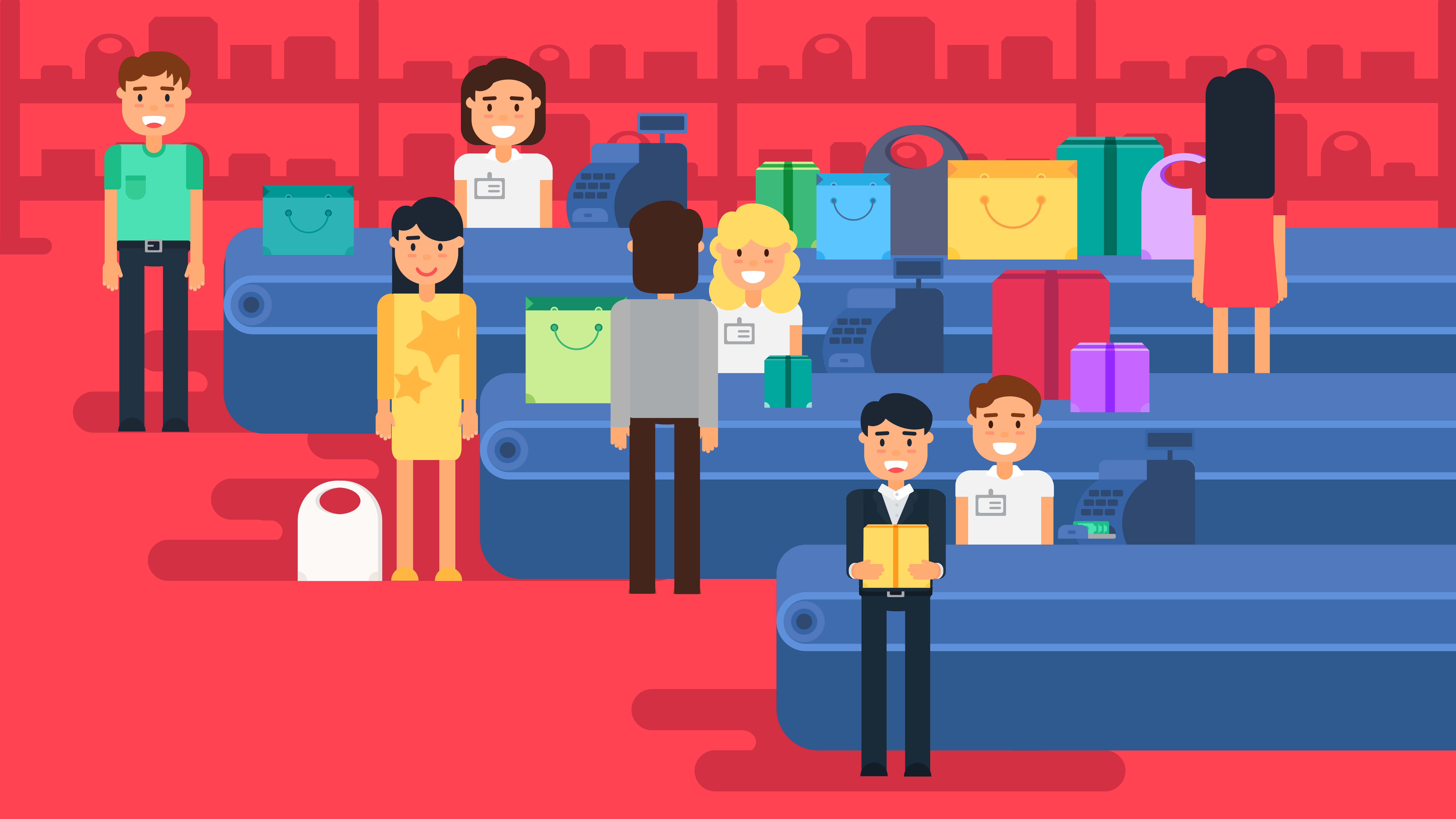 Shopping concept illustration