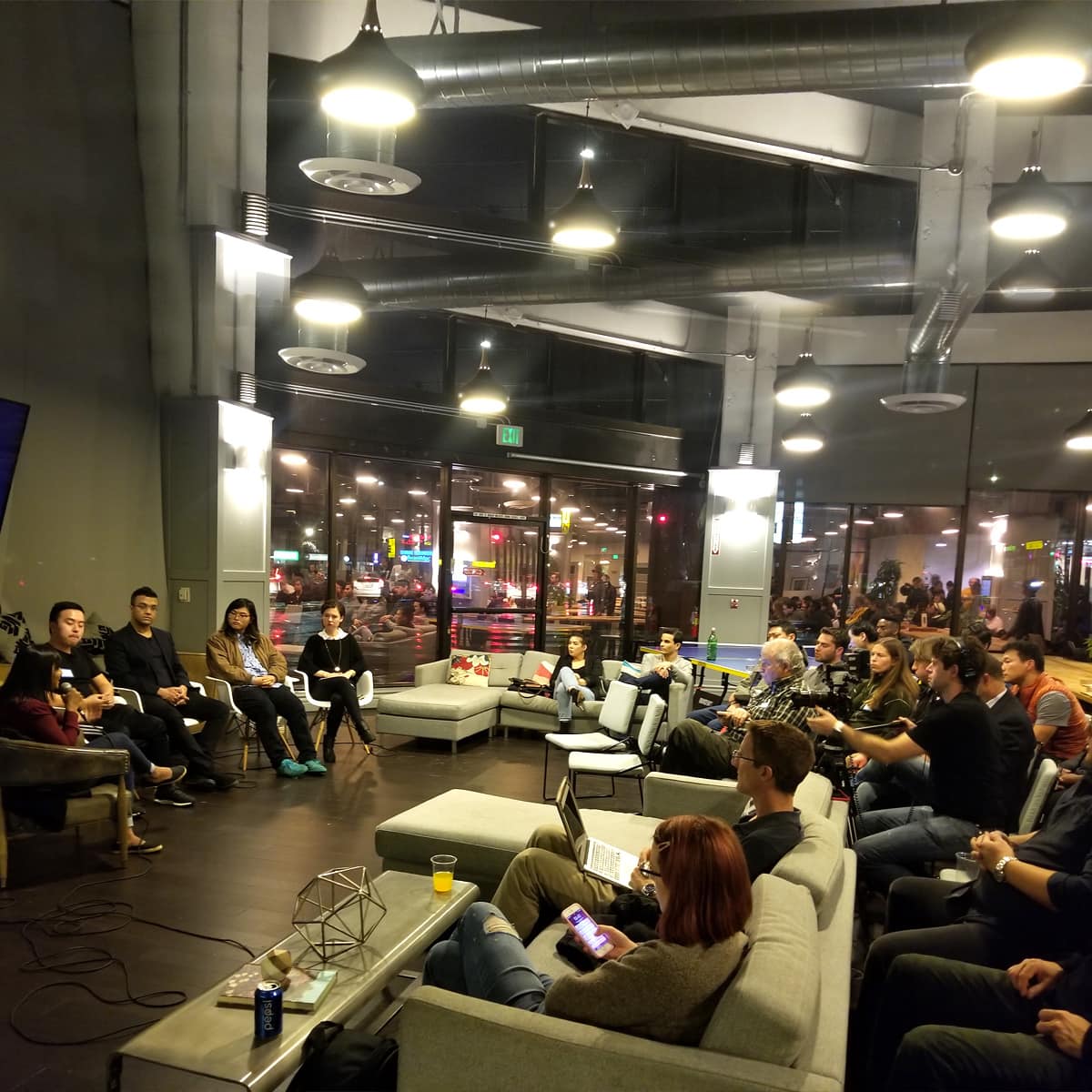 Wework Panel 2018 – Jaeho Sheem Crowdcreate Team + Tatiana koffman 2